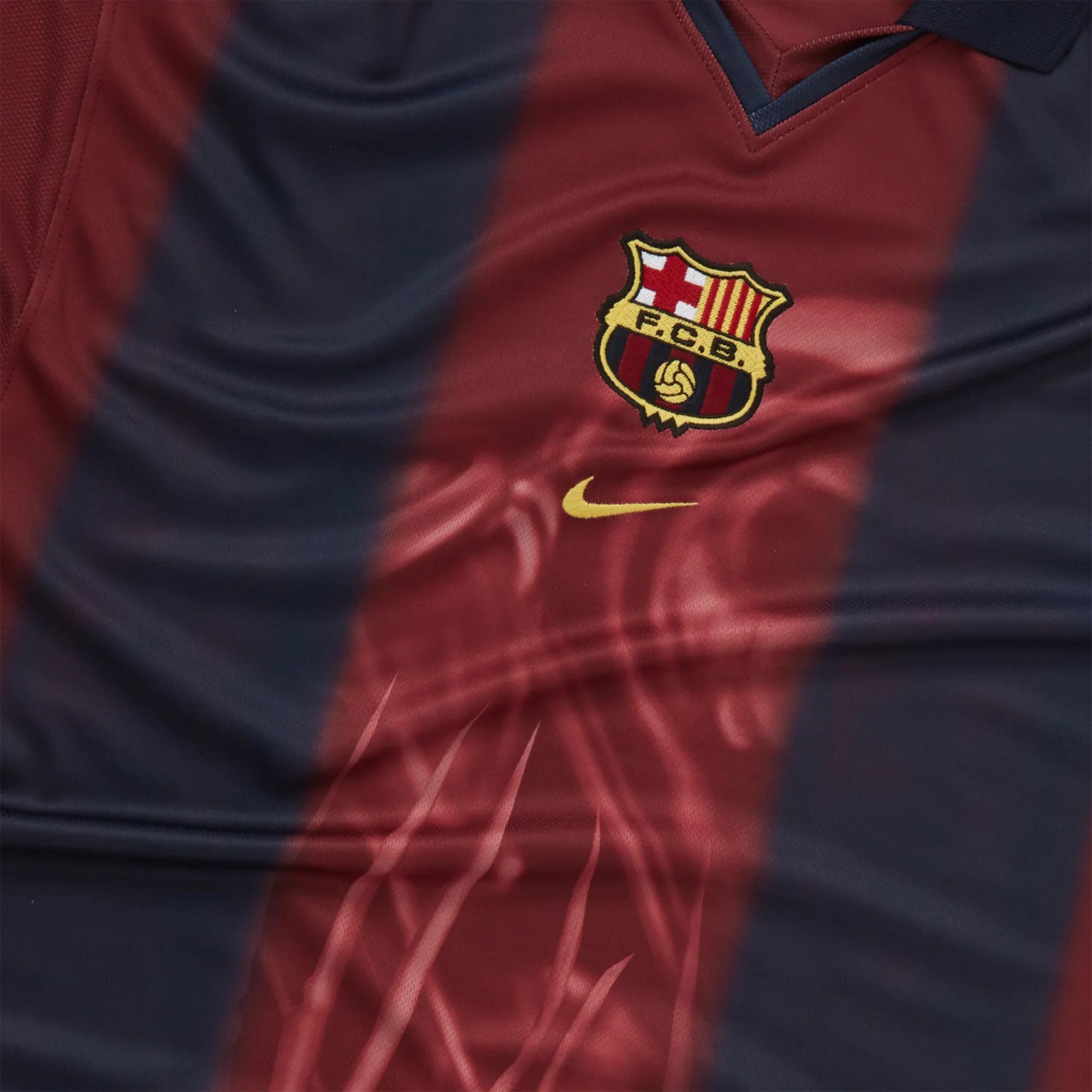 CJ x FC BARCELONA RETRO 00/01 HOME SKELETON JERSEY