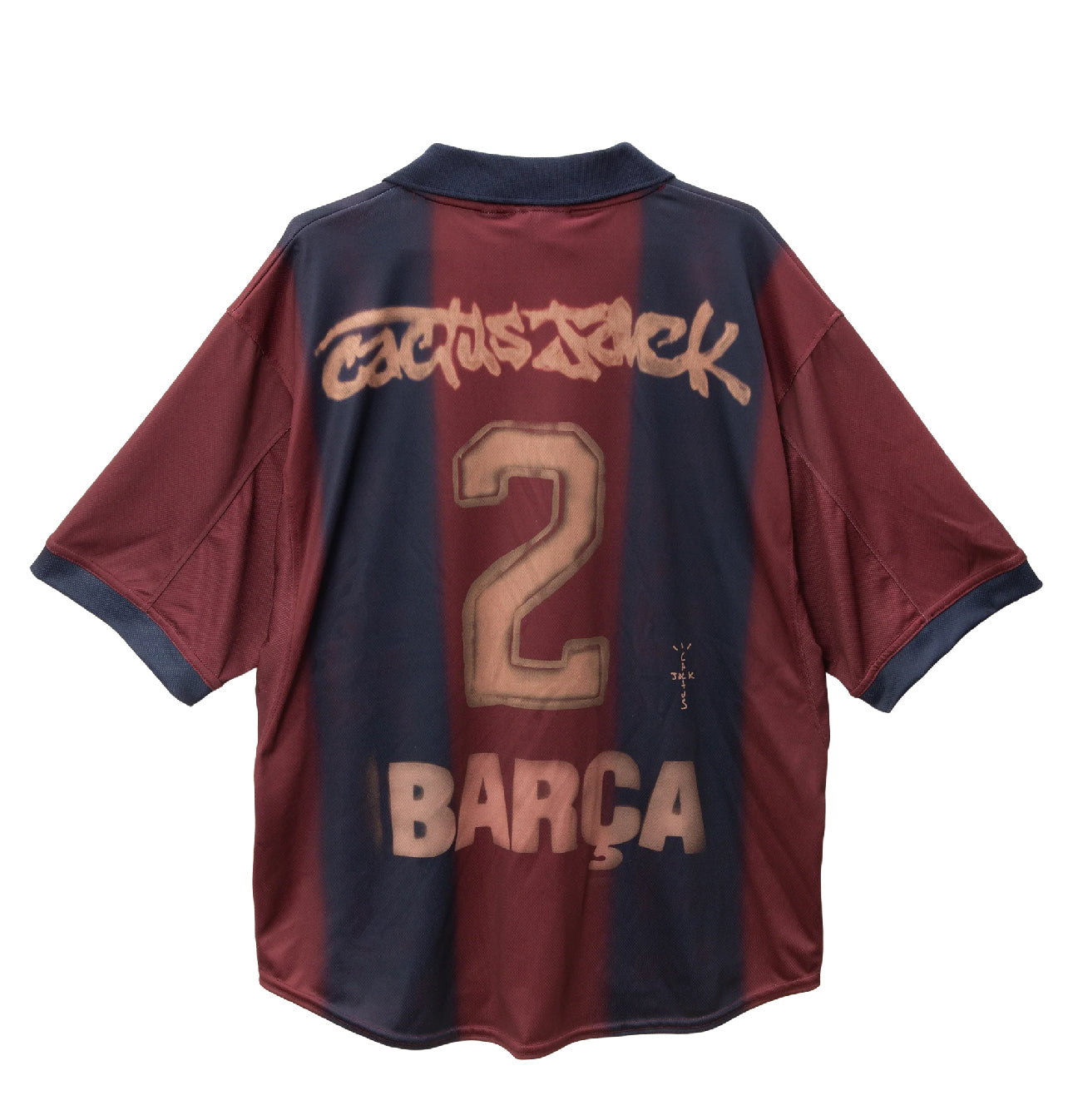 CJ x FC BARCELONA RETRO 00/01 HOME SKELETON JERSEY