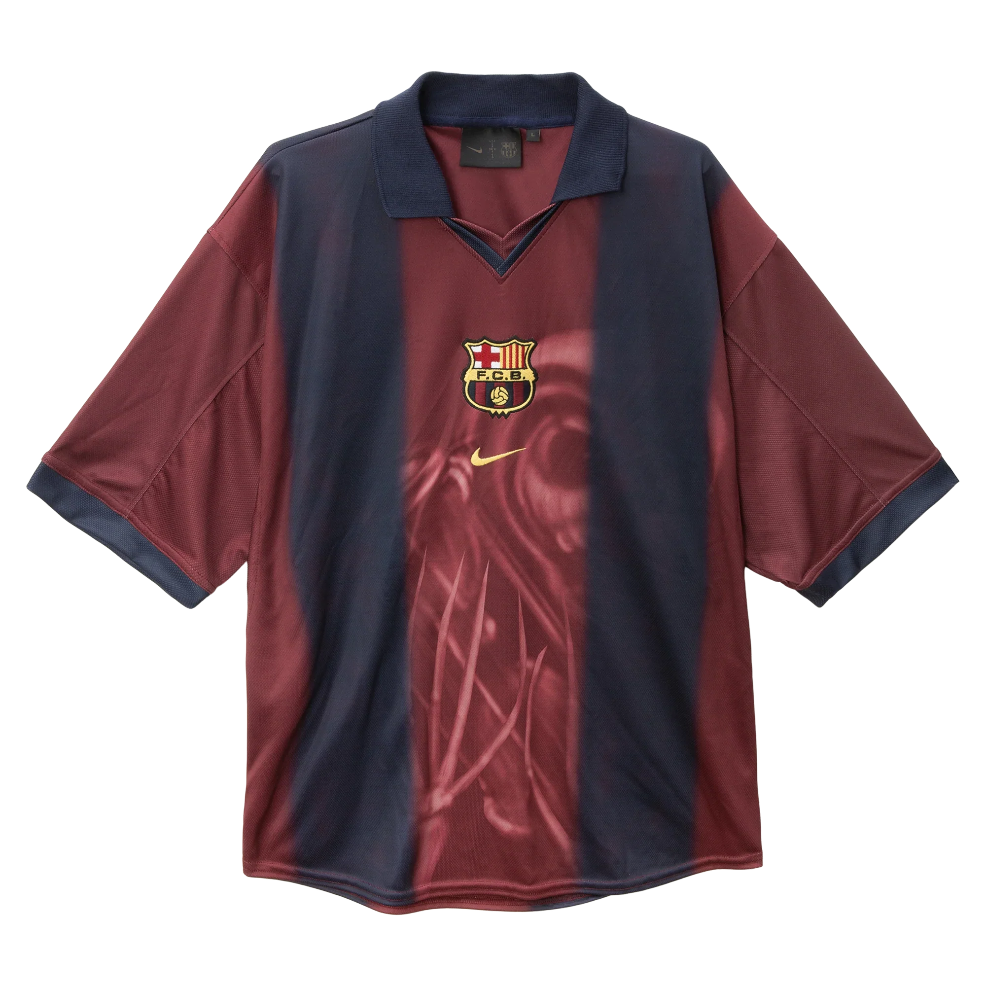 CJ x FC BARCELONA RETRO 00/01 HOME SKELETON JERSEY