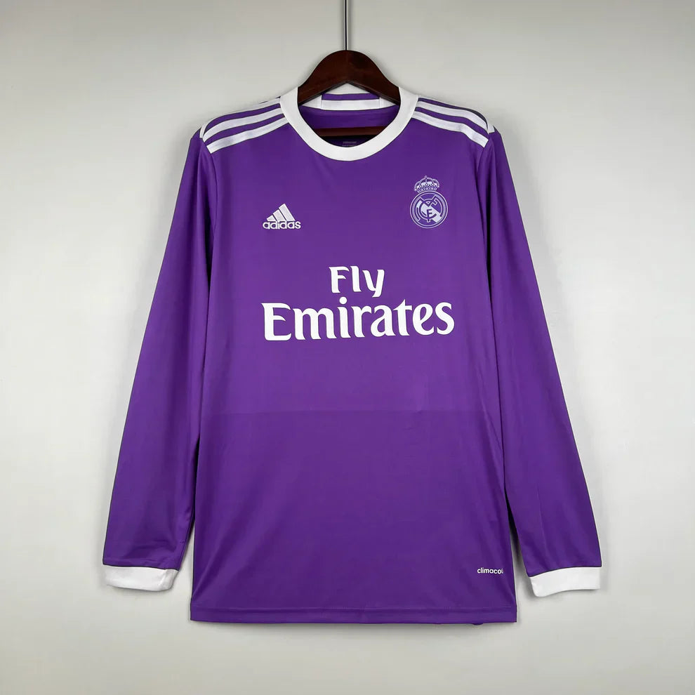 Real Madrid 16/17 Away Jersey - Long Sleeve
