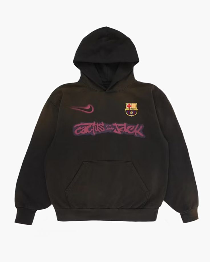 Travis Scott x Nike x FC Barcelona spray hoodie